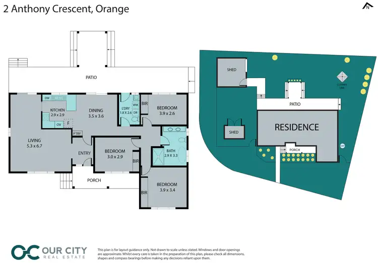 Floorplan of Homely house listing, 2 Anthony Crescent, Orange NSW 2800