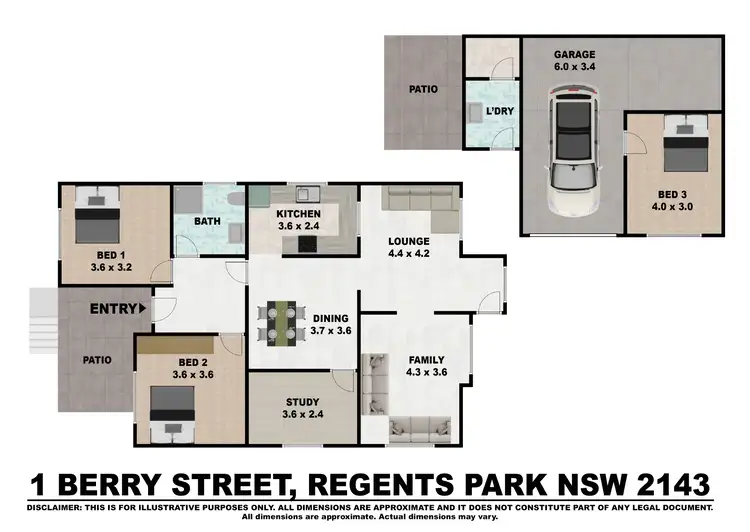 Floorplan of Homely house listing, 1 Berry Street, Regents Park NSW 2143