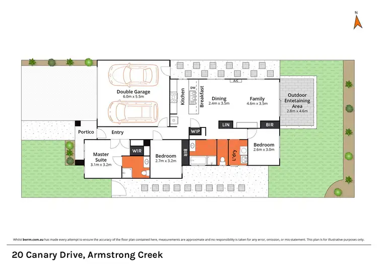 Floorplan of Homely house listing, 20 Canary Drive, Armstrong Creek VIC 3217