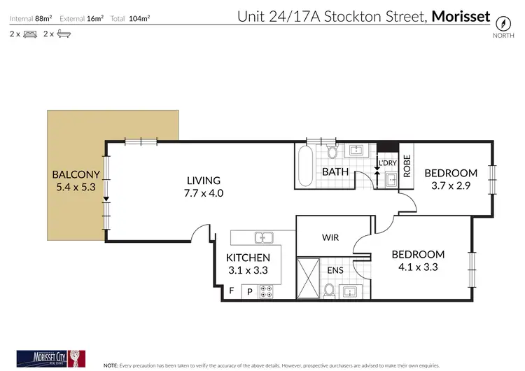 Floorplan of Homely unit listing, 24/17A Stockton Street, Morisset NSW 2264