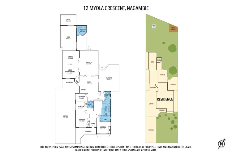 Floorplan of Homely house listing, 12 MYOLA CRESCENT, Nagambie VIC 3608