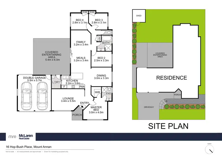 Floorplan of Homely house listing, 16 Hop-Bush Place, Mount Annan NSW 2567