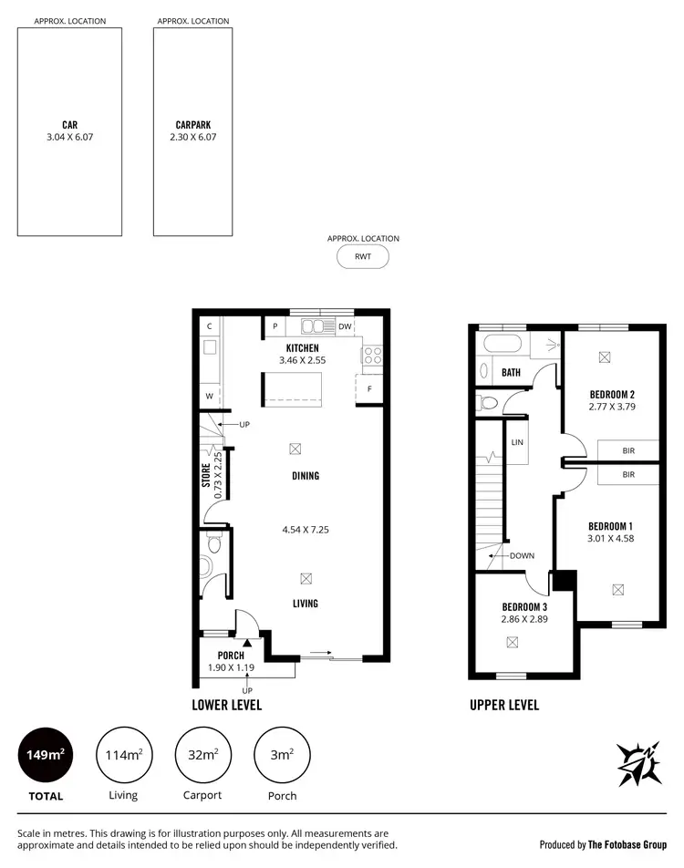 Floorplan of Homely townhouse listing, 2/21 Harcourt Terrace, Salisbury North SA 5108
