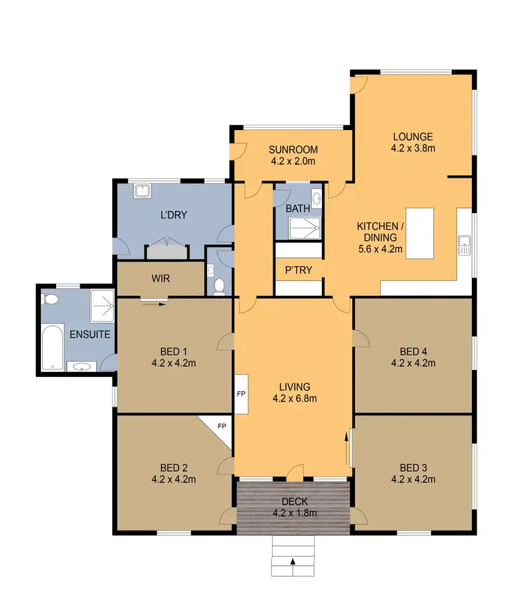 Floorplan of Homely house listing, Address available on request