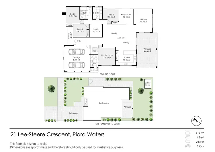 Floorplan of Homely house listing, 21 Lee-Steere Crescent, Piara Waters WA 6112