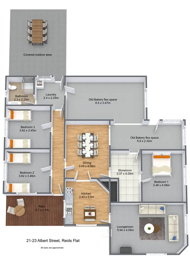 Floorplan of Homely house listing, 21-23 Albert Street, Reids Flat NSW 2586