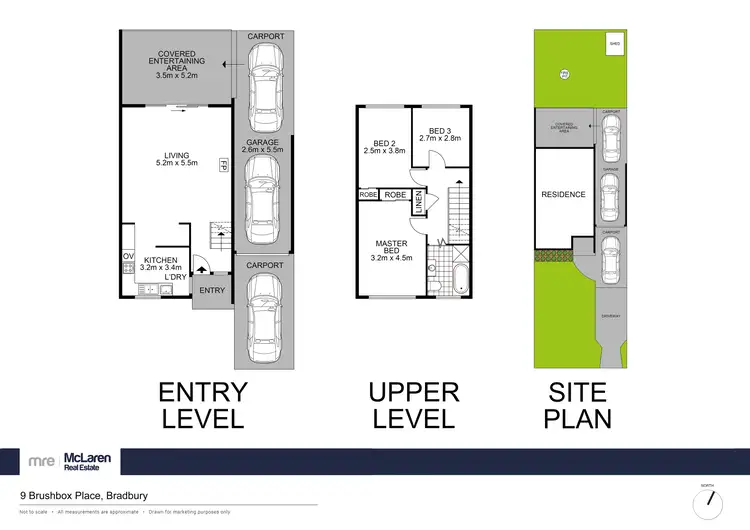 Floorplan of Homely house listing, 9 Brushbox Place, Bradbury NSW 2560