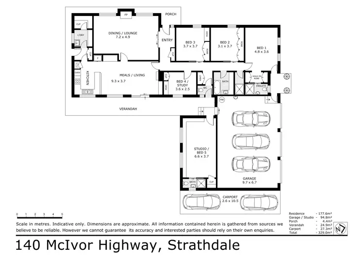 Floorplan of Homely house listing, 140-142 McIvor Road, Strathdale VIC 3550