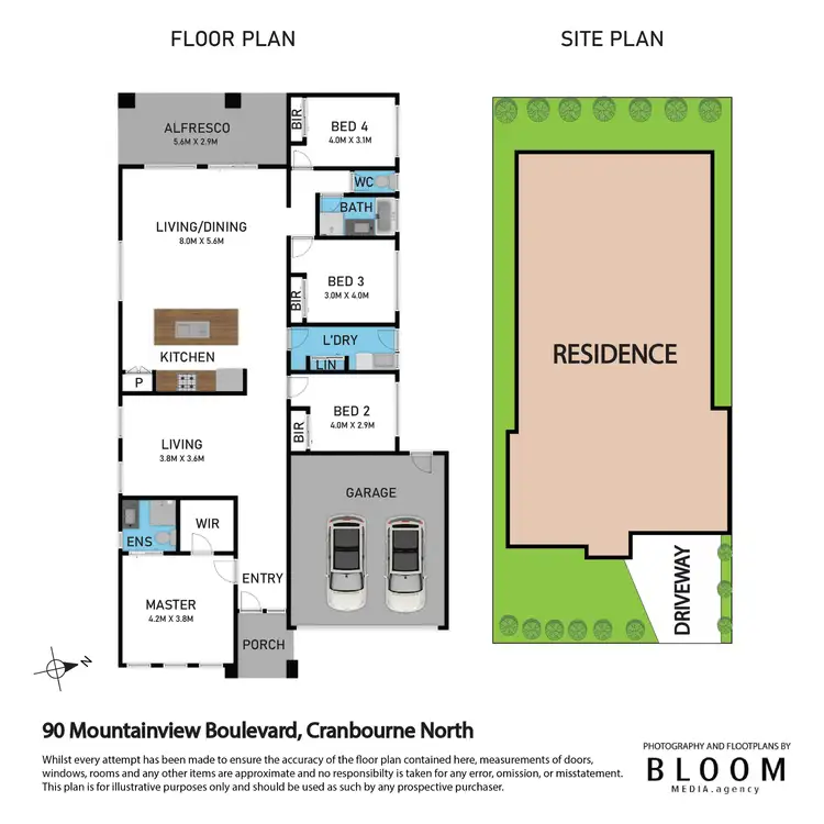 Floorplan of Homely house listing, 90 Mountainview Boulevard, Cranbourne North VIC 3977