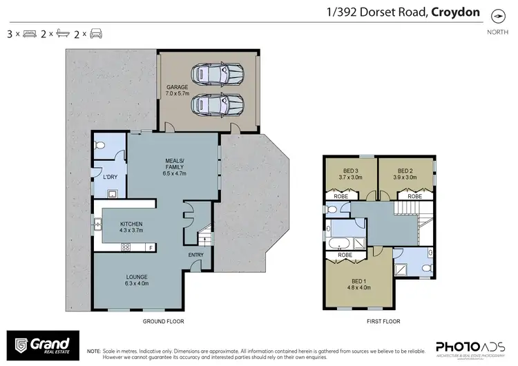 Floorplan of Homely unit listing, 1/392 Dorset Road, Croydon VIC 3136