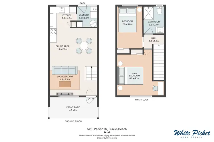 Floorplan of Homely unit listing, 5/15 Pacific Drive, Blacks Beach QLD 4740