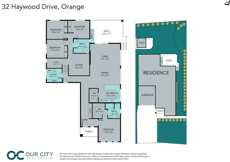 Floorplan of Homely house listing, 32 Haywood Drive, Orange NSW 2800
