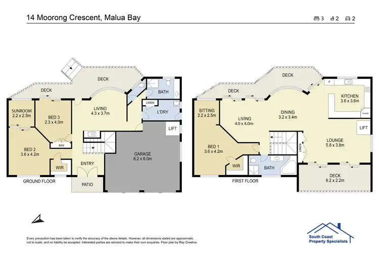 Floorplan of Homely house listing, 14 Moorong Crescent, Malua Bay NSW 2536