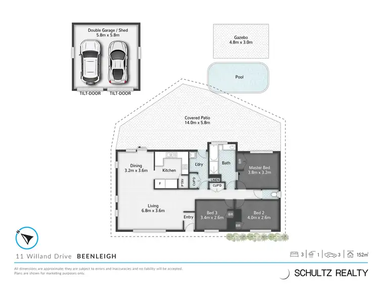 Floorplan of Homely house listing, 11 Willand Drive, Beenleigh QLD 4207