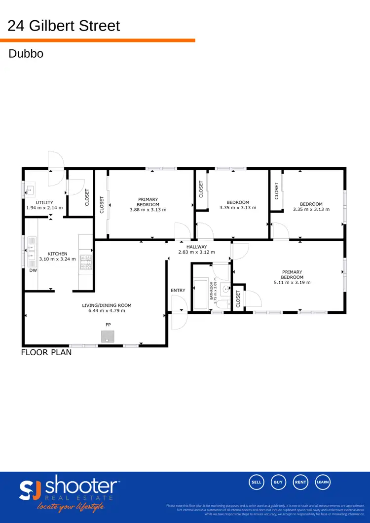 Floorplan of Homely house listing, 24 Gilbert Street, Dubbo NSW 2830