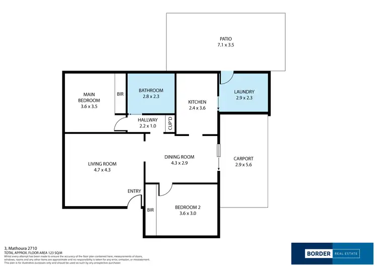 Floorplan of Homely house listing, 3/5 Mathoura Street, Mathoura NSW 2710