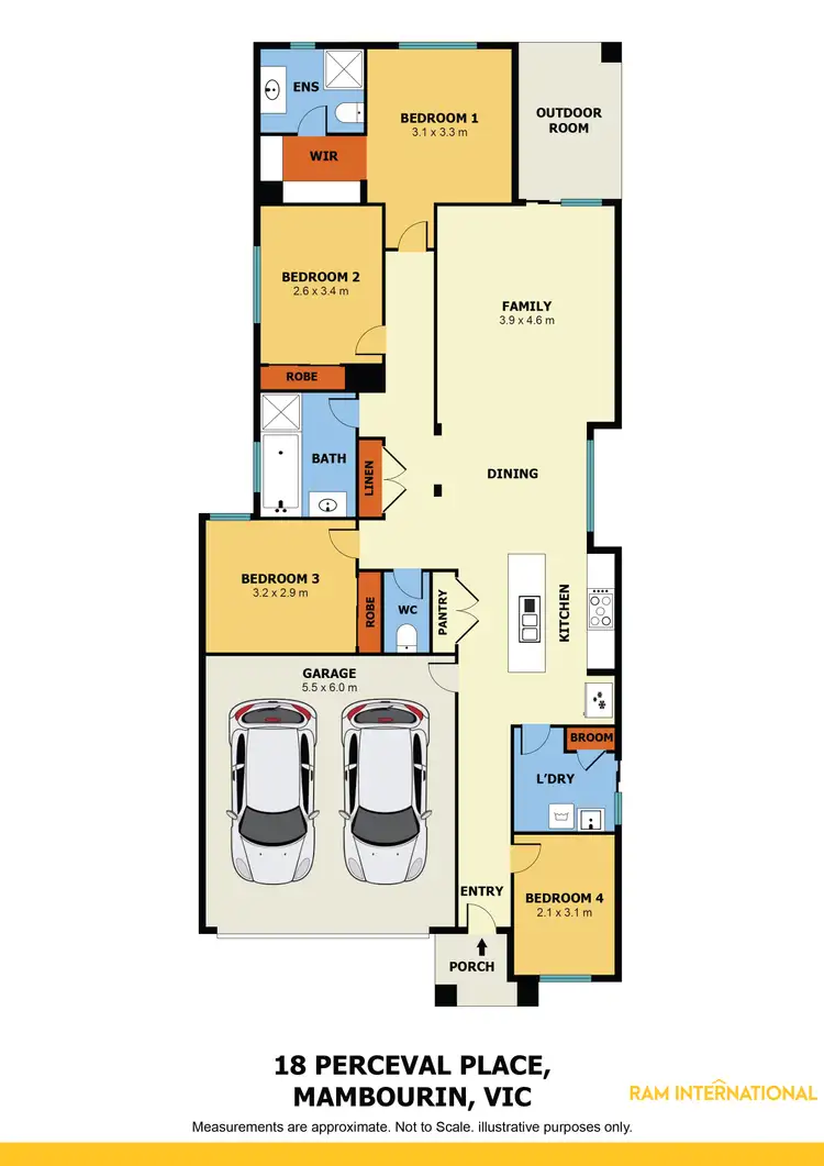 Floorplan of Homely house listing, 18 Perceval Place, Mambourin VIC 3024