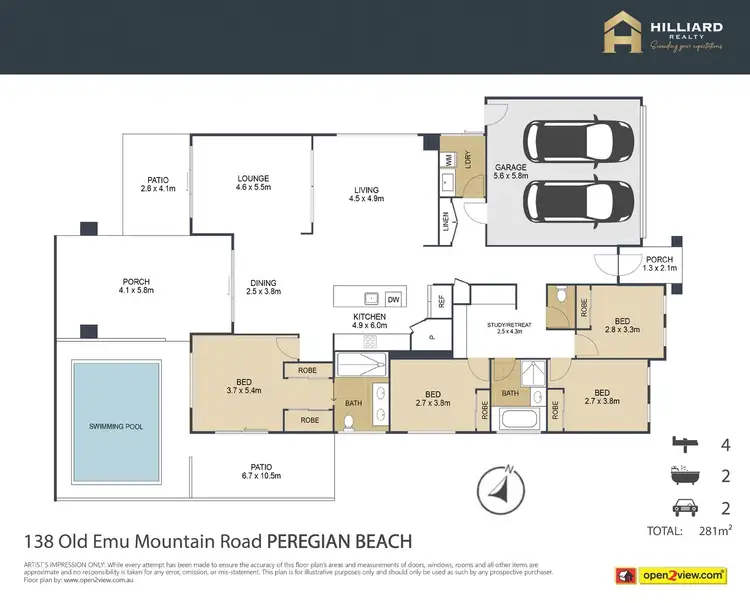 Floorplan of Homely house listing, 138 OLD EMU MOUNTAIN ROAD, Peregian Beach QLD 4573