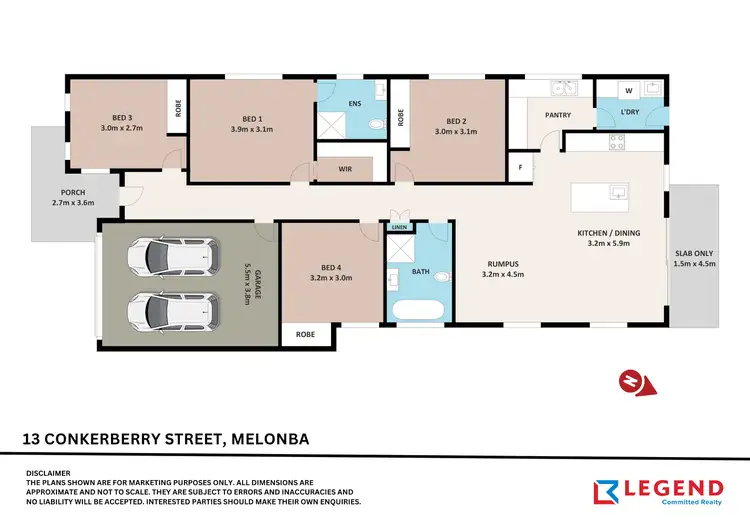 Floorplan of Homely house listing, 13 Conkerberry Street (Melonba), Marsden Park NSW 2765