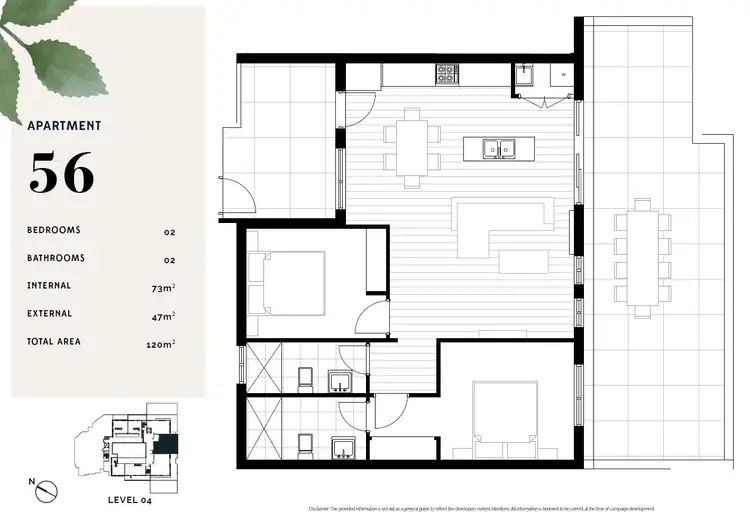 Floorplan of Homely apartment listing, 56/114 Great Western Highway, Westmead NSW 2145