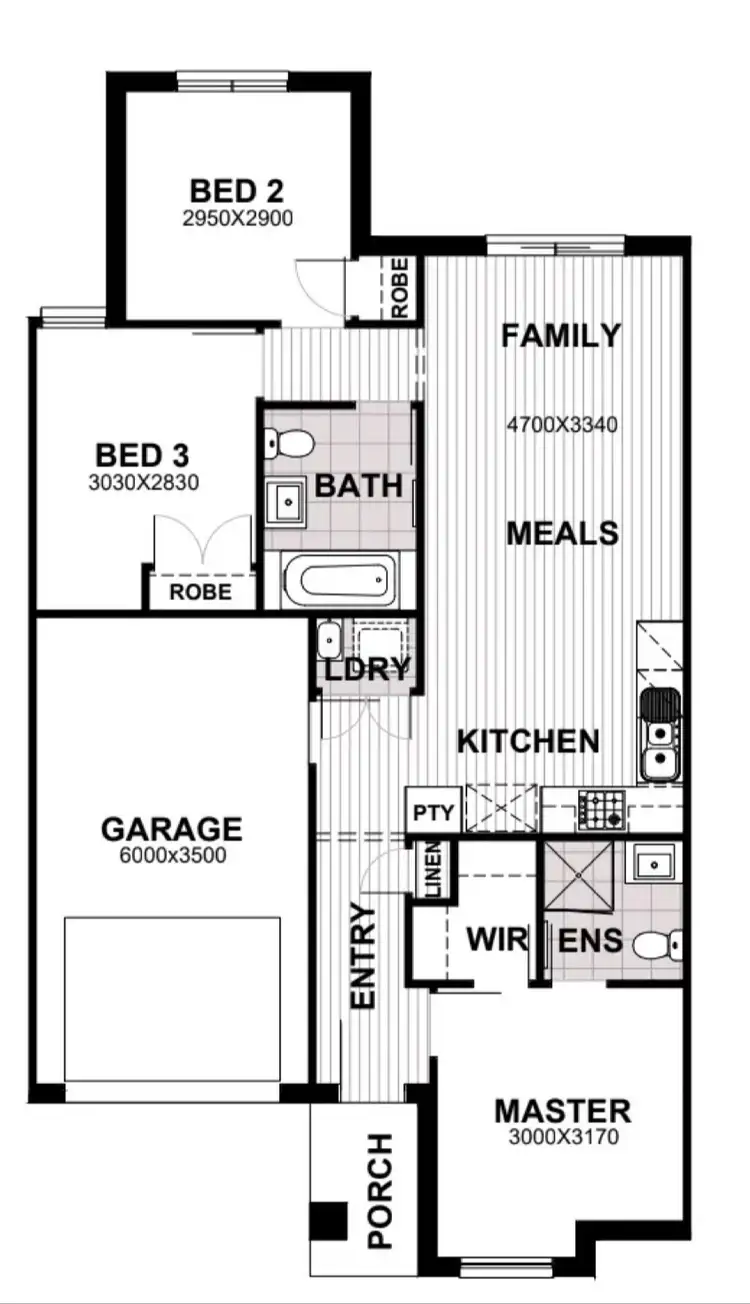 Floorplan of Homely house listing, Lot 205 Cheddington Road, Cranbourne East VIC 3977