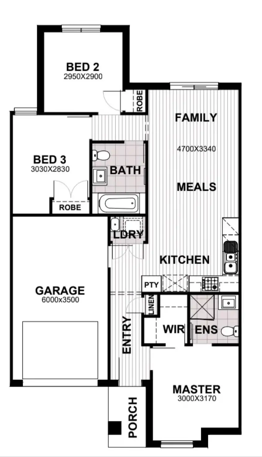 Floorplan of Homely house listing, Lot 205 Cheddington Road, Cranbourne East VIC 3977