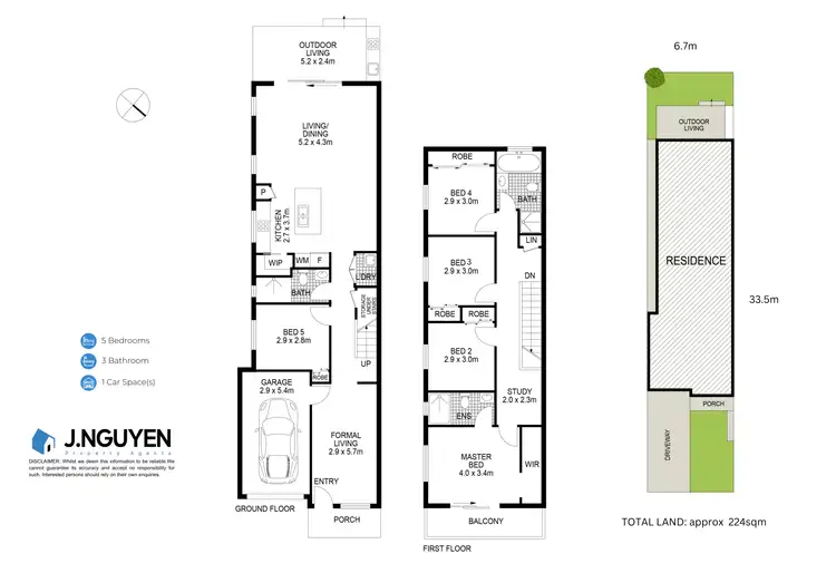 Floorplan of Homely semi-detached listing, 19a Duke Street, Canley Heights NSW 2166