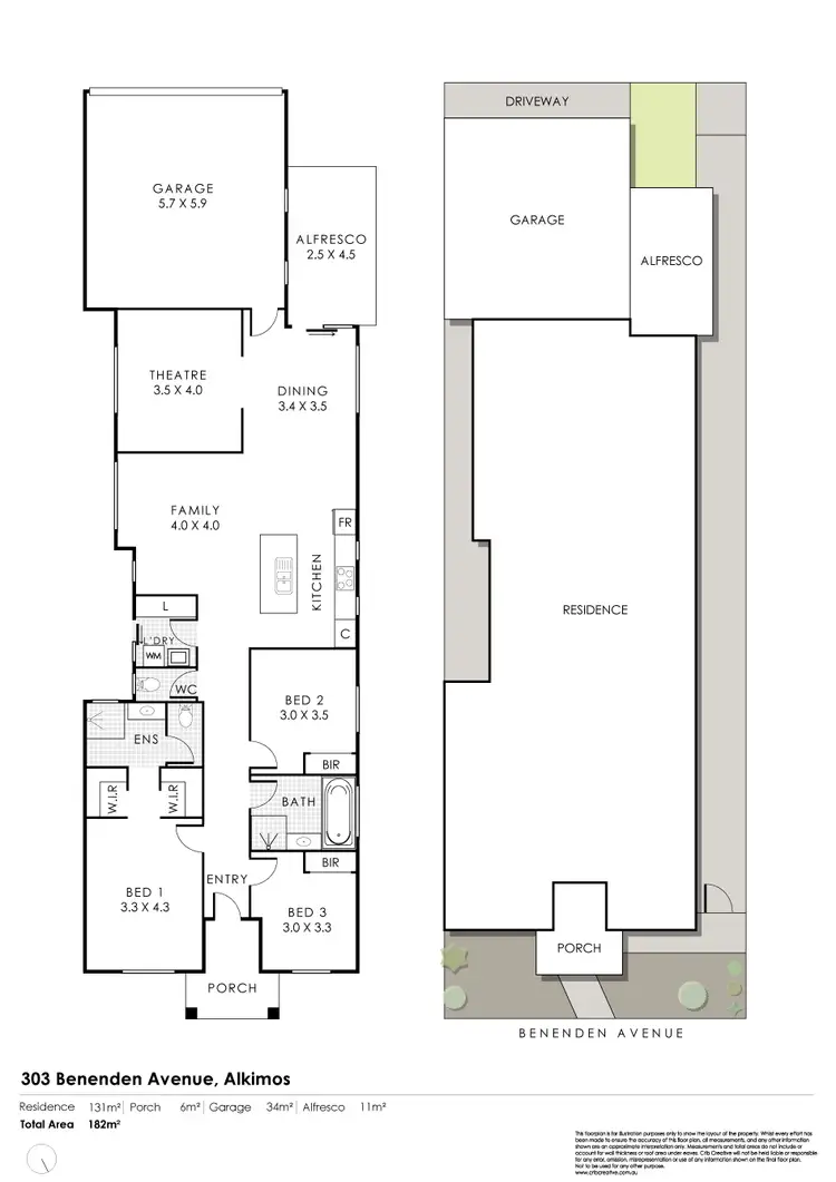 Floorplan of Homely house listing, 303 Benenden Avenue, Alkimos WA 6038