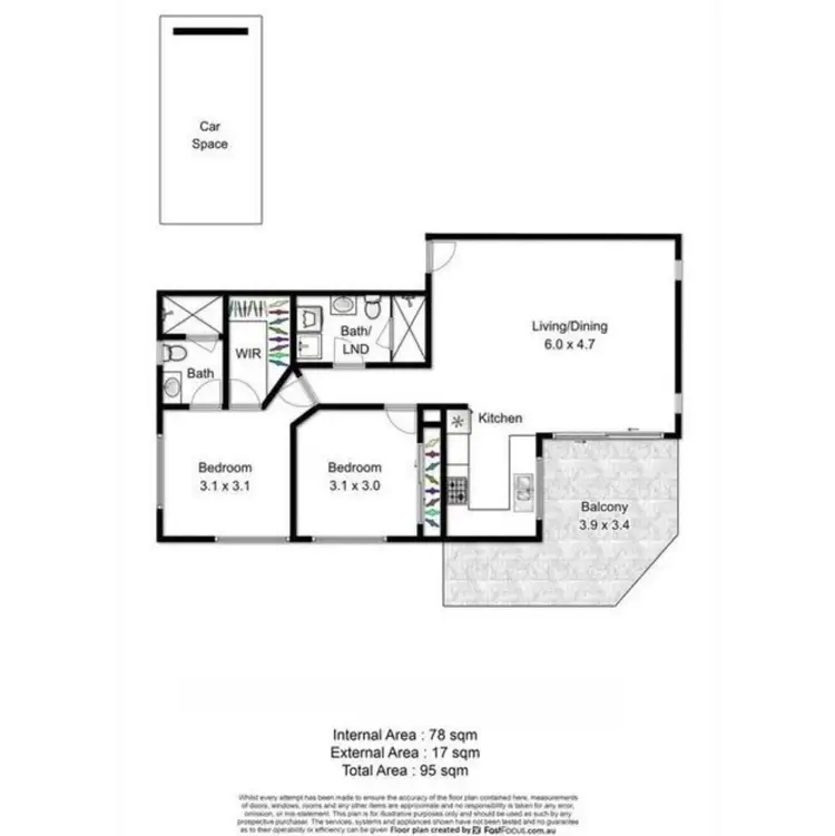 Floorplan of Homely apartment listing, 7/99 Eliza Lane, Wavell Heights QLD 4012