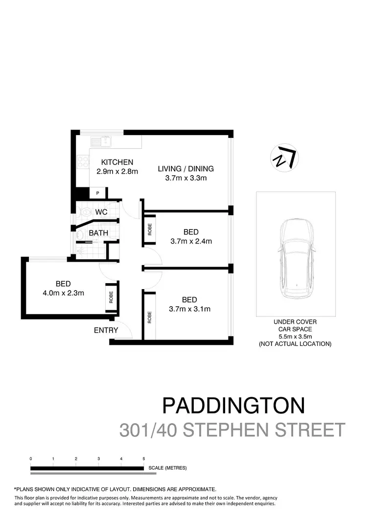Floorplan of Homely apartment listing, 301/40 Stephen Street, Paddington NSW 2021