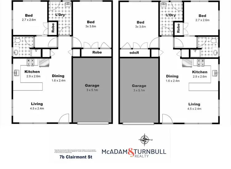 Floorplan of Homely block of units listing, 7B Clairmont Street, Newtown QLD 4350