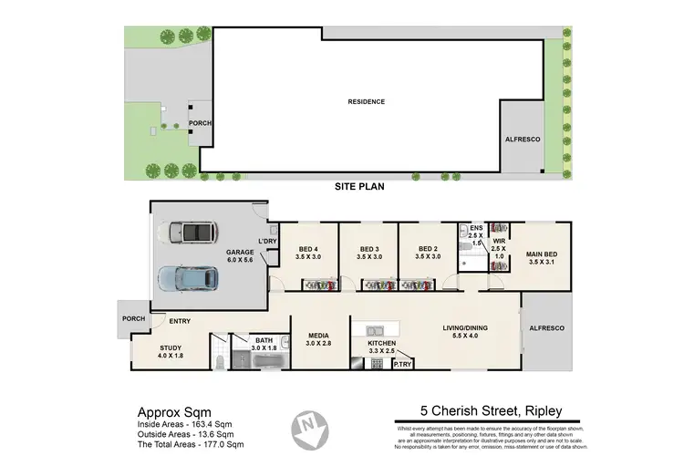 Floorplan of Homely house listing, 5 Cherish Street, Ripley QLD 4306