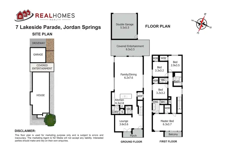 Floorplan of Homely house listing, 7 Lakeside Parade, Jordan Springs NSW 2747