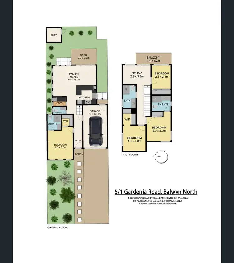 Floorplan of Homely townhouse listing, unit 5/1 Gardenia Road, Balwyn North VIC 3104