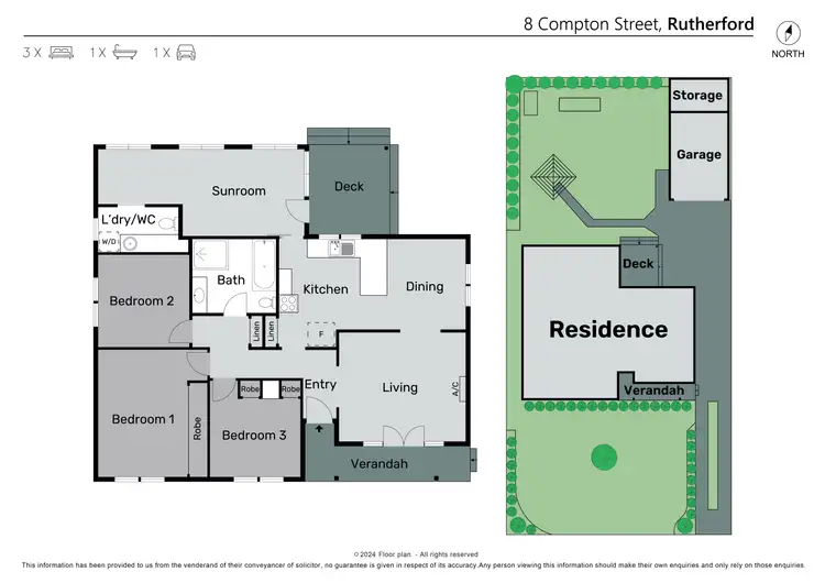 Floorplan of Homely house listing, 8 Compton Street, Rutherford NSW 2320
