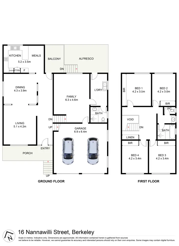 Floorplan of Homely house listing, 16 Nannawilli Street, Berkeley NSW 2506