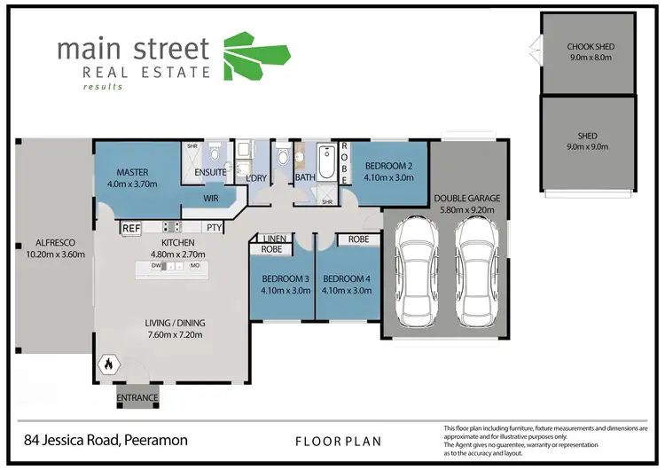 Floorplan of Homely house listing, 84 Jessica Road, Peeramon QLD 4885