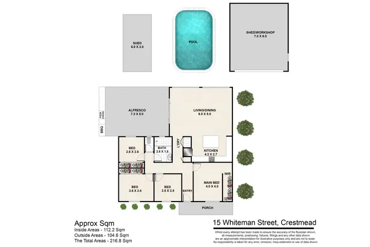 Floorplan of Homely house listing, 15 Whiteman Street, Crestmead QLD 4132