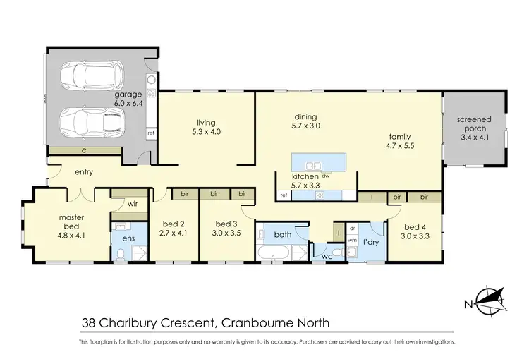 Floorplan of Homely house listing, 38 Charlbury Crescent, Cranbourne North VIC 3977
