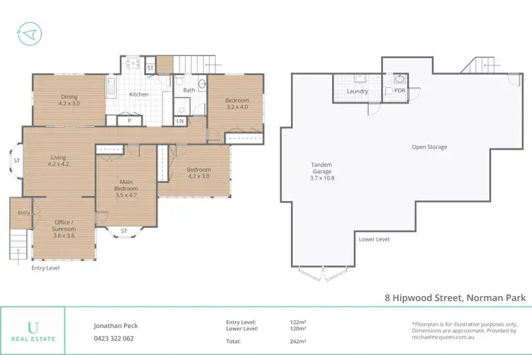 Floorplan of Homely house listing, 8 Hipwood Street, Norman Park QLD 4170