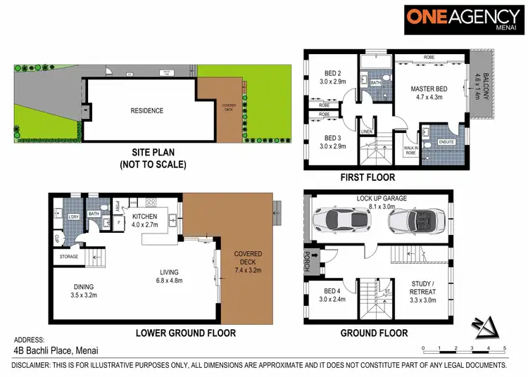 Floorplan of Homely house listing, 4B Bachli Place, Menai NSW 2234