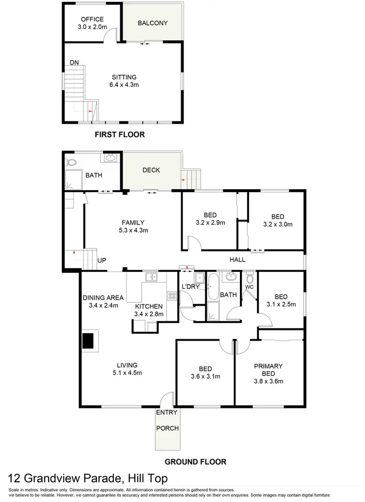 Floorplan of Homely house listing, 12 Grandview Parade, Hill Top NSW 2575
