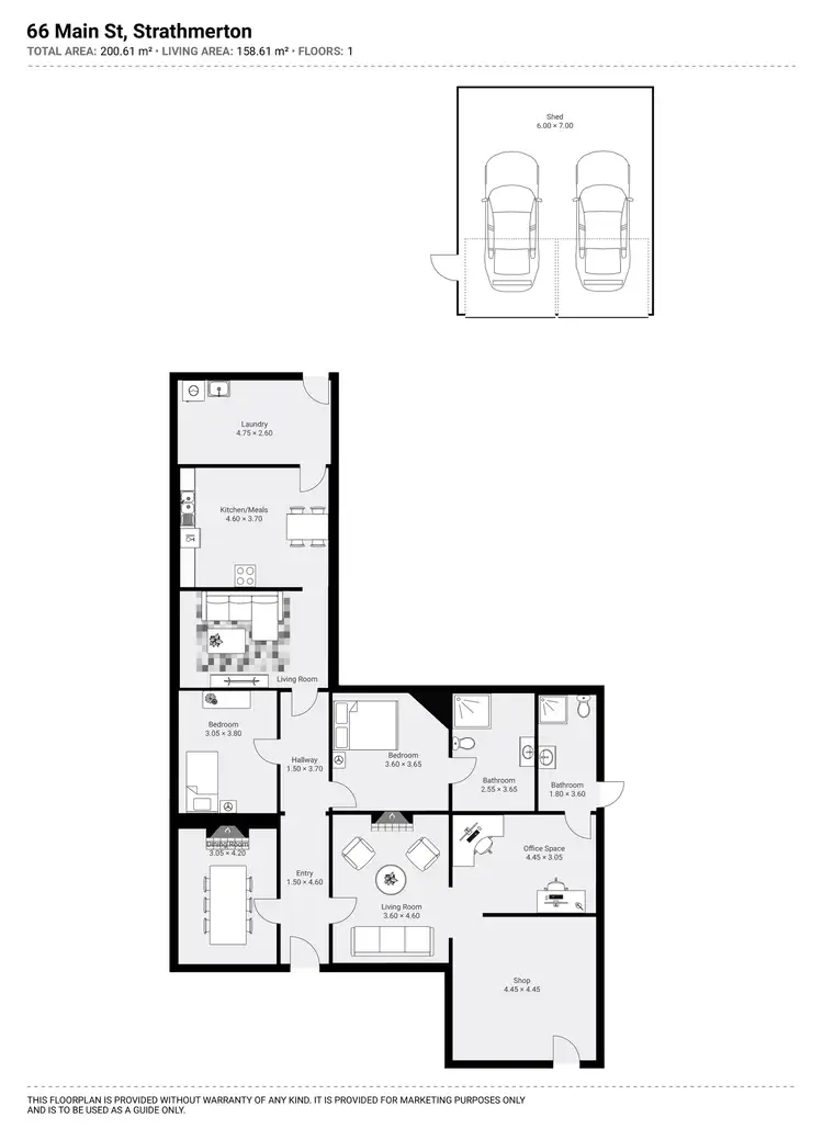 Floorplan of Homely house listing, 66 Main Street, Strathmerton VIC 3641