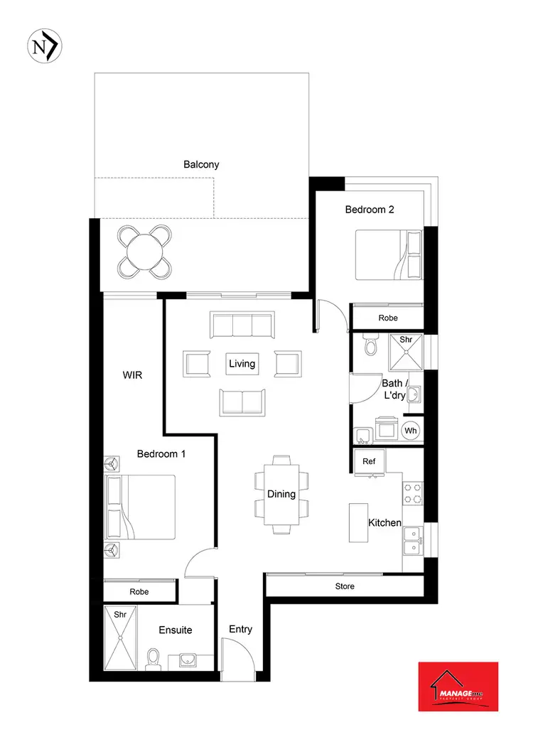 Floorplan of Homely apartment listing, 8/10 Lonsdale Street, Braddon ACT 2612