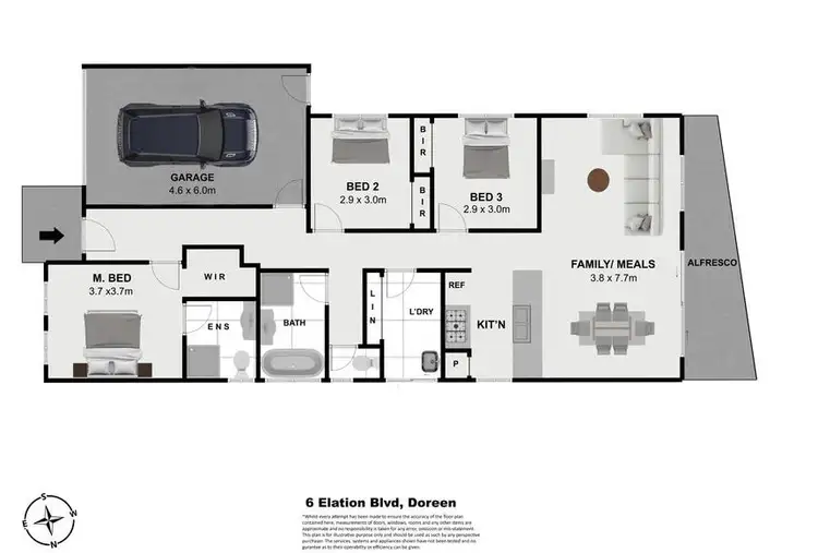 Floorplan of Homely house listing, 6 Elation Boulevard, Doreen VIC 3754