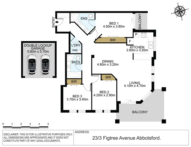 Floorplan of Homely apartment listing, 23/3 Figtree Avenue, Abbotsford NSW 2046