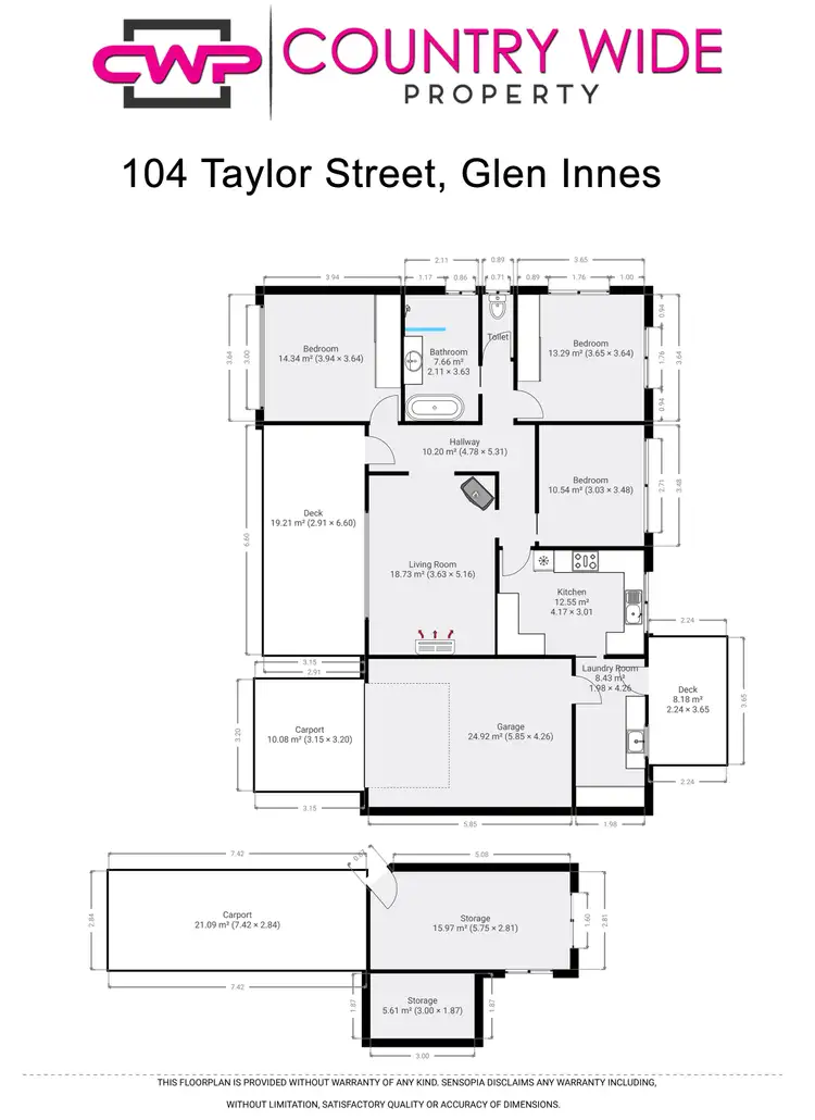 Floorplan of Homely house listing, 104 Taylor Street, Glen Innes NSW 2370