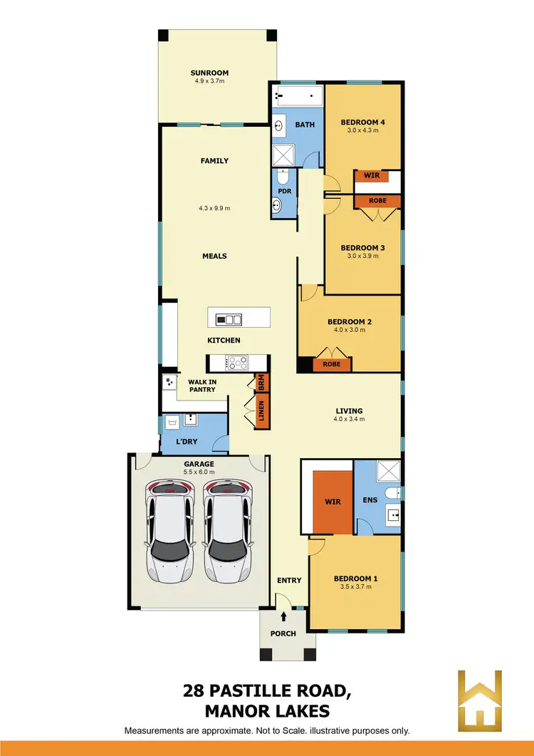 Floorplan of Homely house listing, 28 Pastille Road, Manor Lakes VIC 3024