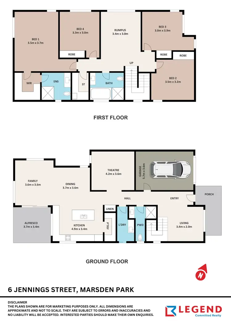 Floorplan of Homely house listing, 6 Jennings Street, Marsden Park NSW 2765