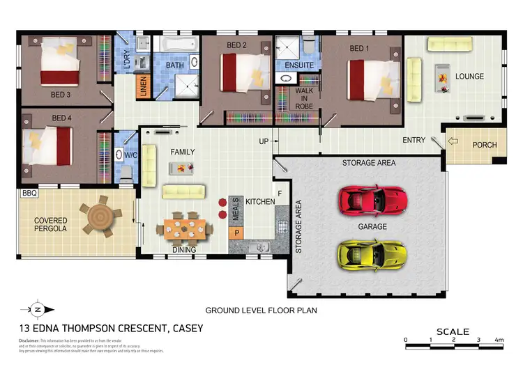 Floorplan of Homely house listing, 13 Edna Thompson Crescent, Casey ACT 2913
